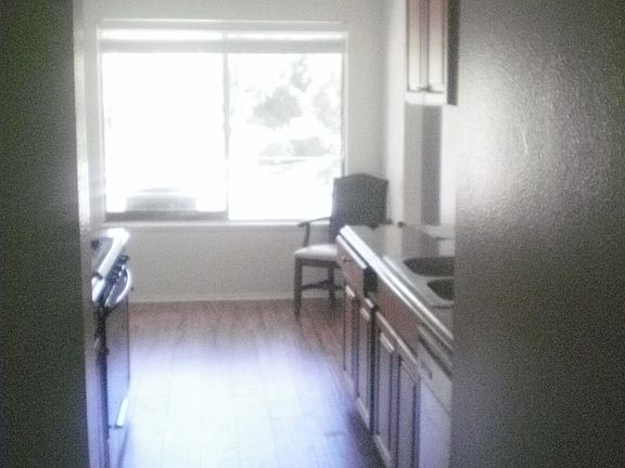 kitchen with small dining ar