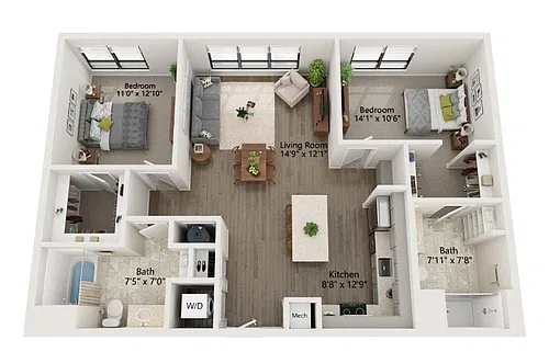 Floor plan B21