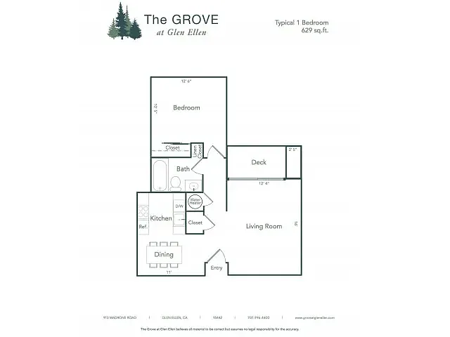 Floor plan One Bedroom