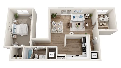 Floor plan Alexandria with Den