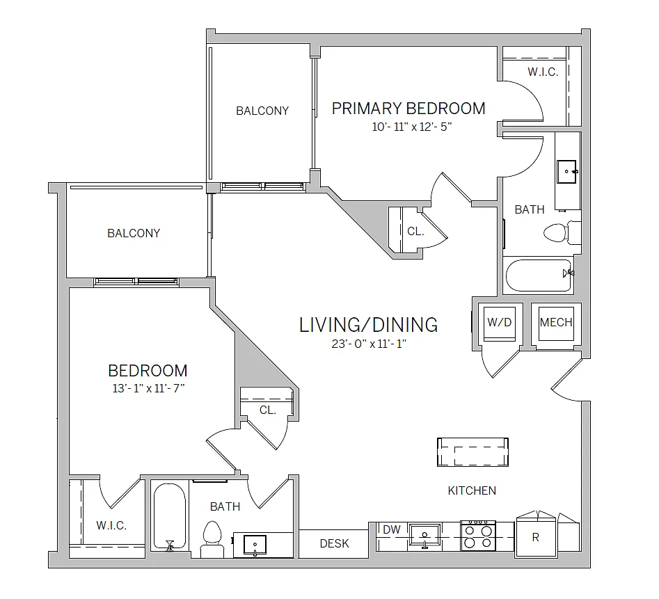 Floor plan B12W