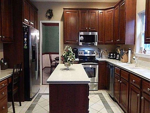 Kitchen view from family room.