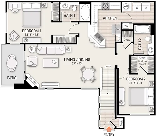 Floor plan Plan I