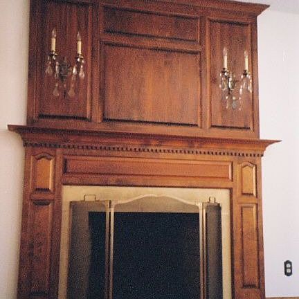 living room firelace mantel