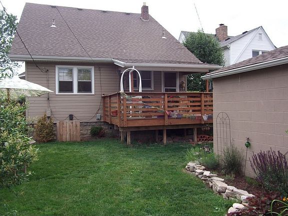 Back yard with deck