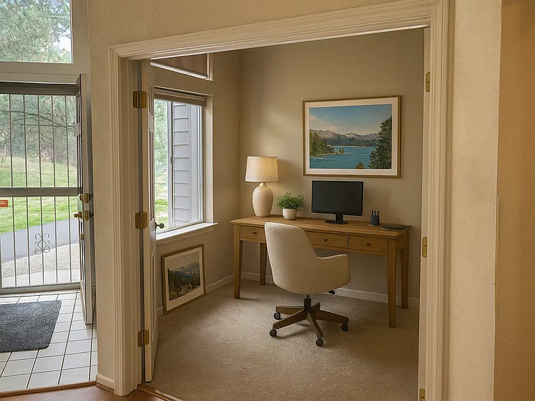Office / third bedroom, off the living room.