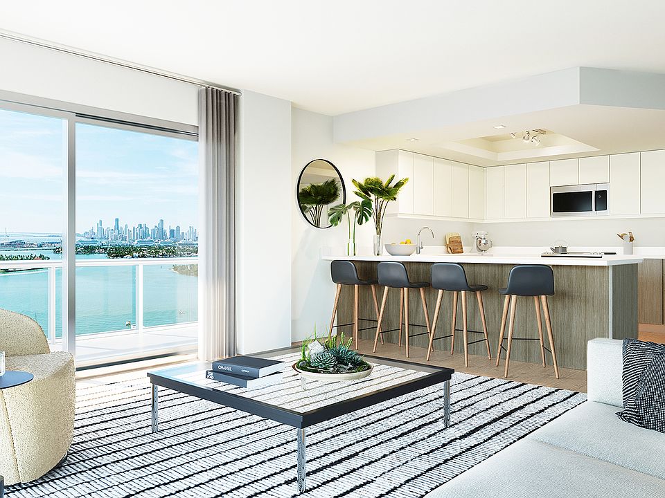 Homes feature open layouts and bay views