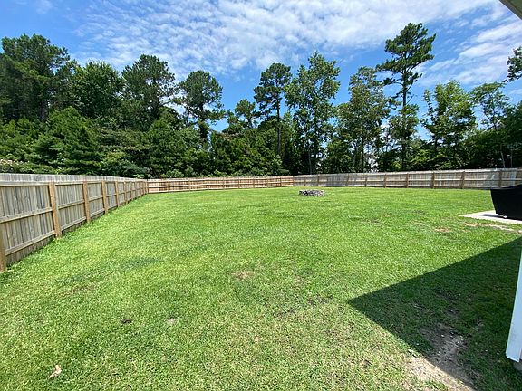 Big fenced in backyard