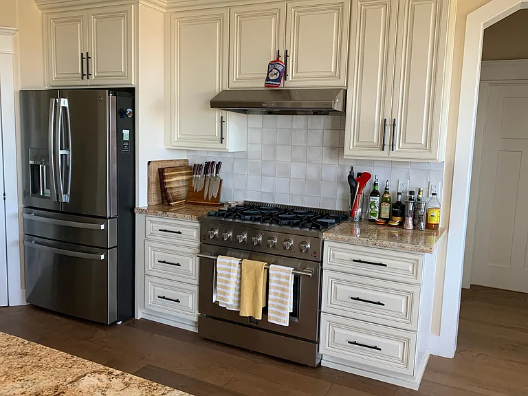 Professional chef dual fuel stove