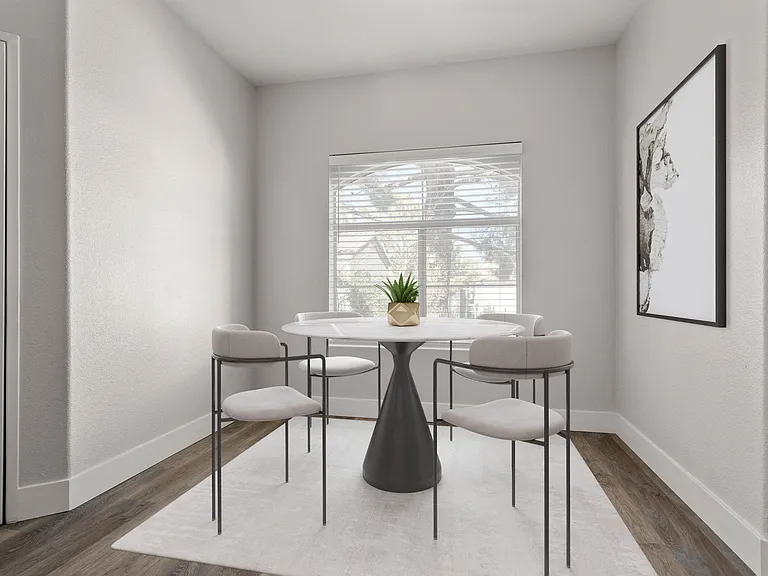 Dining Area in 2 Bedroom/ 2 Bathroom Floorplan