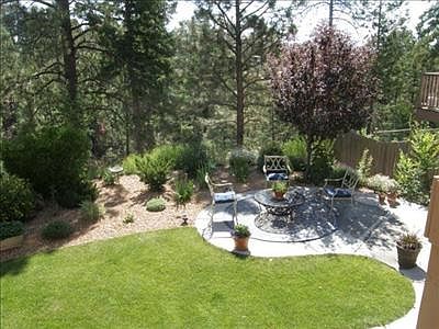 Back yard with patio