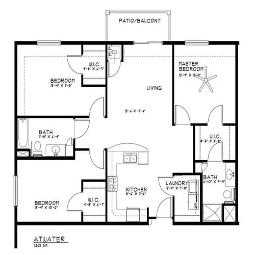 Floor plan Atwater