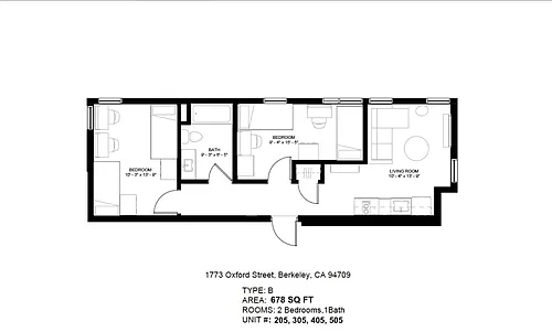 1773 Oxford St #505 Photo 1