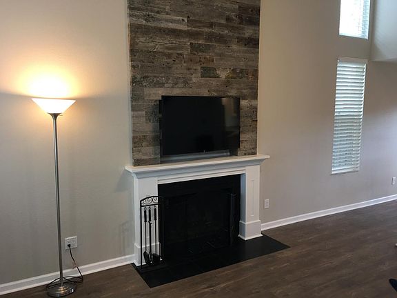 Fire place with mounting bracket to attach your TV