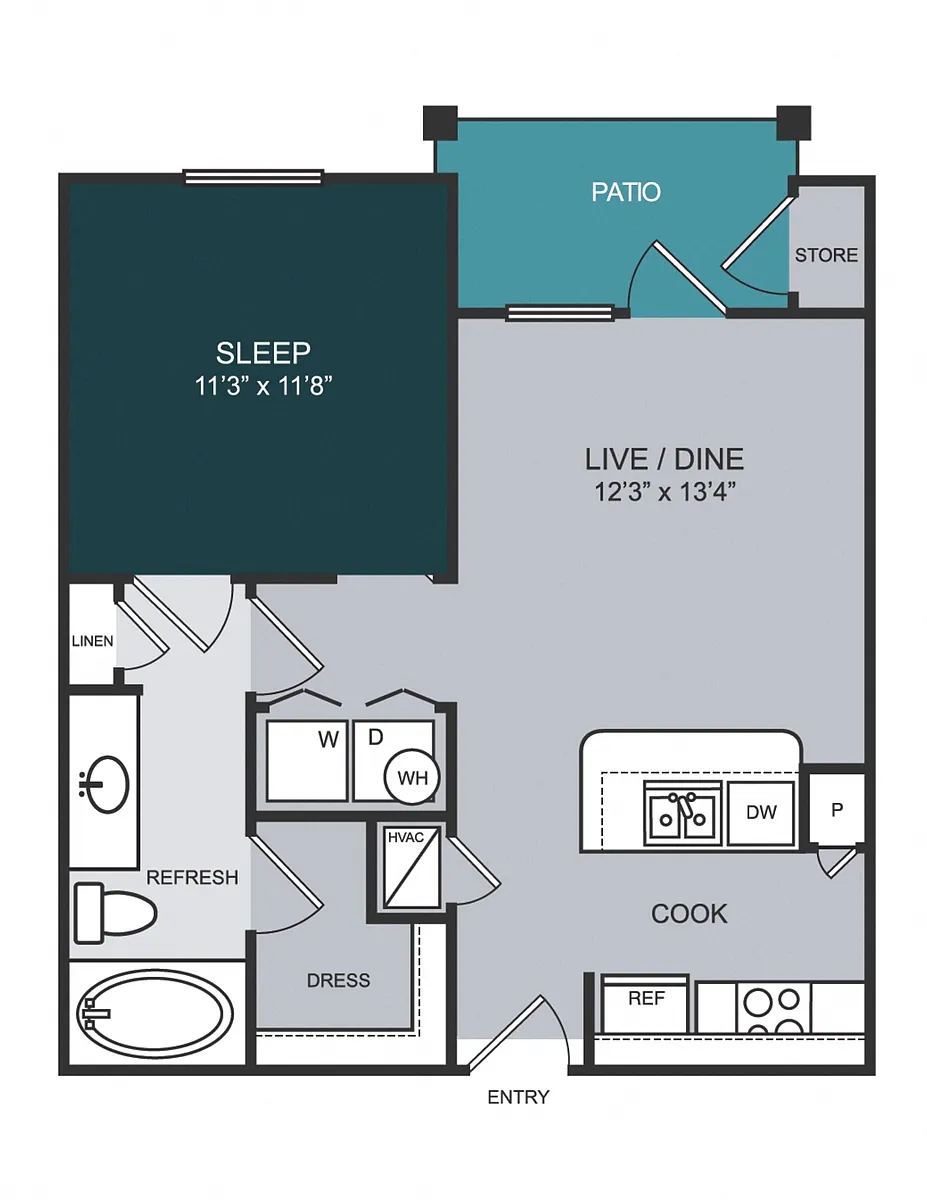 Floor plan A1 - Sabine
