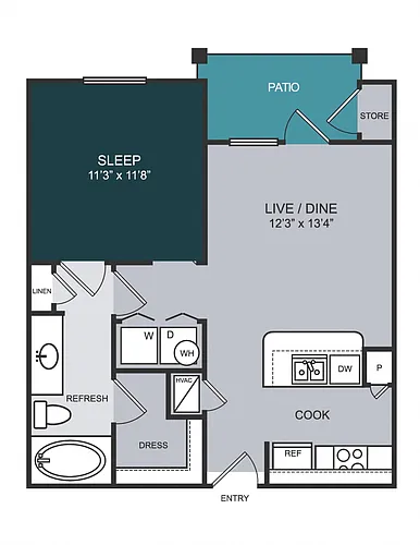 Floor plan A1 - Sabine