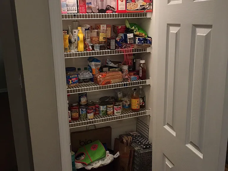 Larg walk in pantry in Kitchen