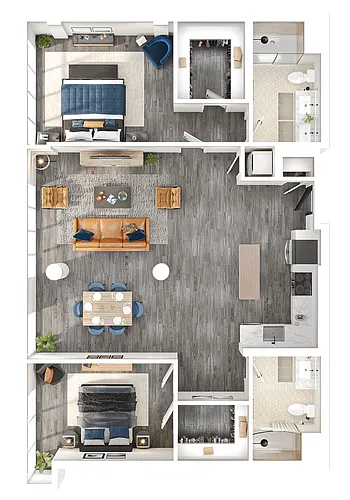 Floor plan Penthouse 2R