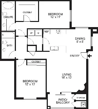 Costa | 2Bd2Ba | 1,026SF Costa | 2Bd2Ba | 1,026SF