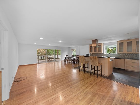 Open kitchen and dining.