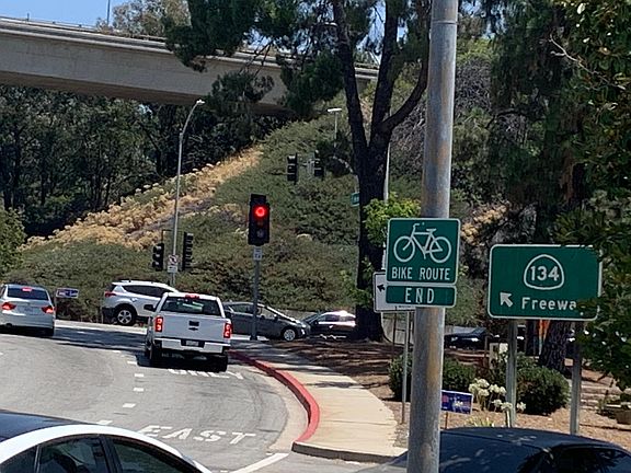 Junction to freeways 134 and 2.