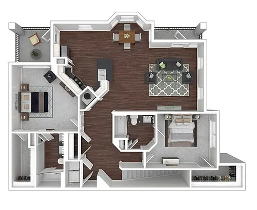 Floor plan Unit B2-UB