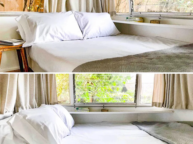 Queen-sized bed