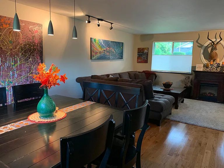 Dining and living room
