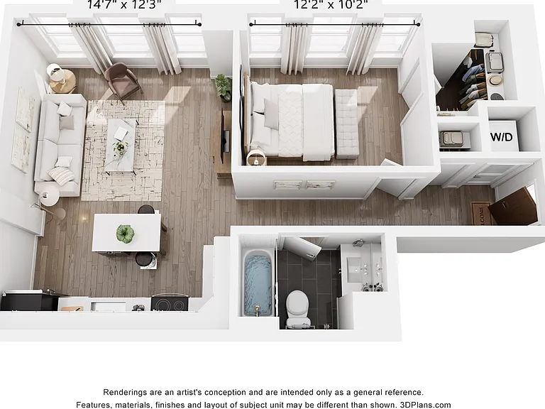 1 Bedroom 1 Bedroom
