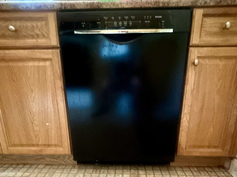 Dishwasher in kitchen