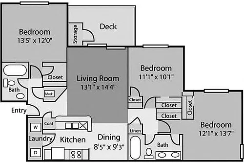 Floor plan Morton Reno Quartz C2A