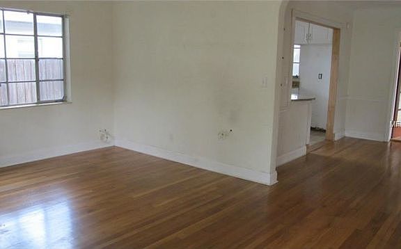 View of living room from front door.