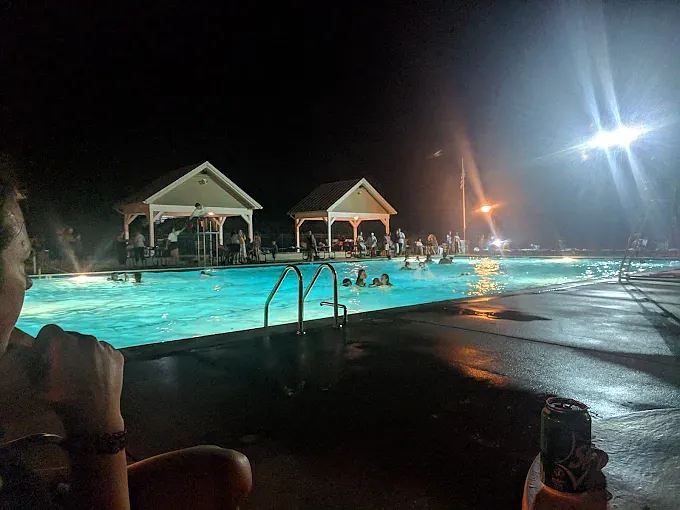 Austin Ridge Pool at Night (part of HOA dues paid by owner)