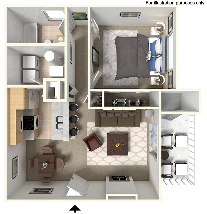 Floor plan 1X1