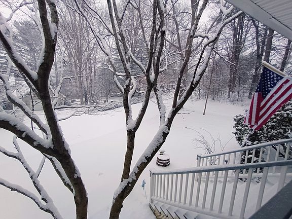 Front yard after a beautiful snowfall.