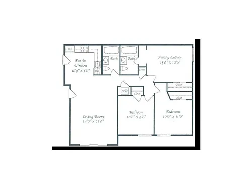 Floor plan Three Bedroom