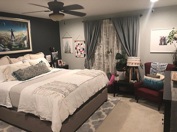 Master bedroom (that_s a California king bed for size reference)