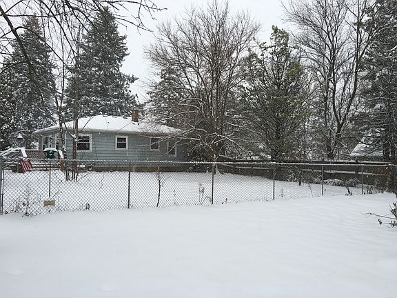 Fenced in portion of yard.