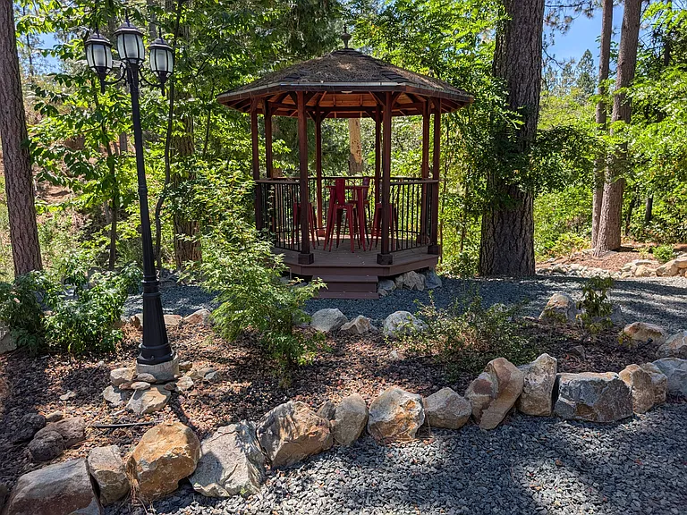 Community gazebo for Sunday brunch or a summer dinner