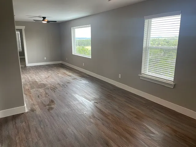 Large game room upstairs overlooking the hills.