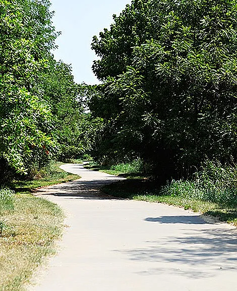 Access to Springfield's scenic Greenway Trail system