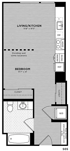 Floor plan Studio | Anand S05