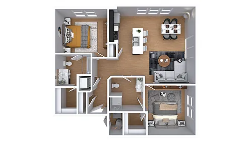 Floor plan The Rees (Income Restricted)
