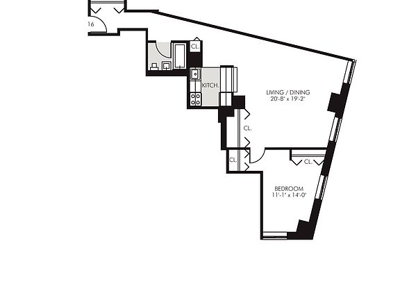 2nd image of 45 Wall St APT 916