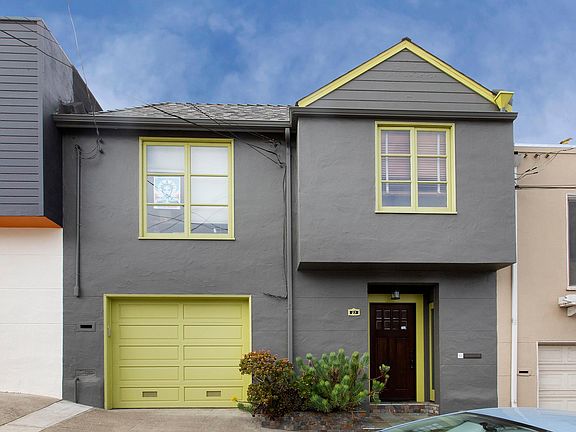 Easy street parking in this northeast Bernal Heights neighborhood.