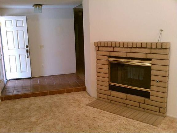 Living room and fireplace