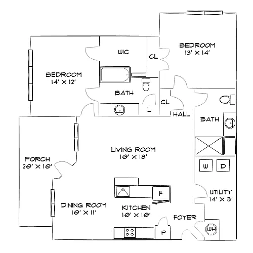 Floor plan Design 2B