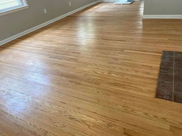 They don't make floors like this any more! In this living room-gorgeous refinished 1940's solid wood flooring throughout living room and bedrooms.