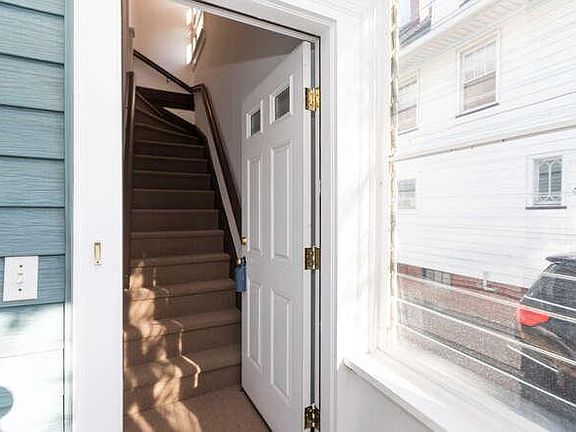 New carpet leading to second floor