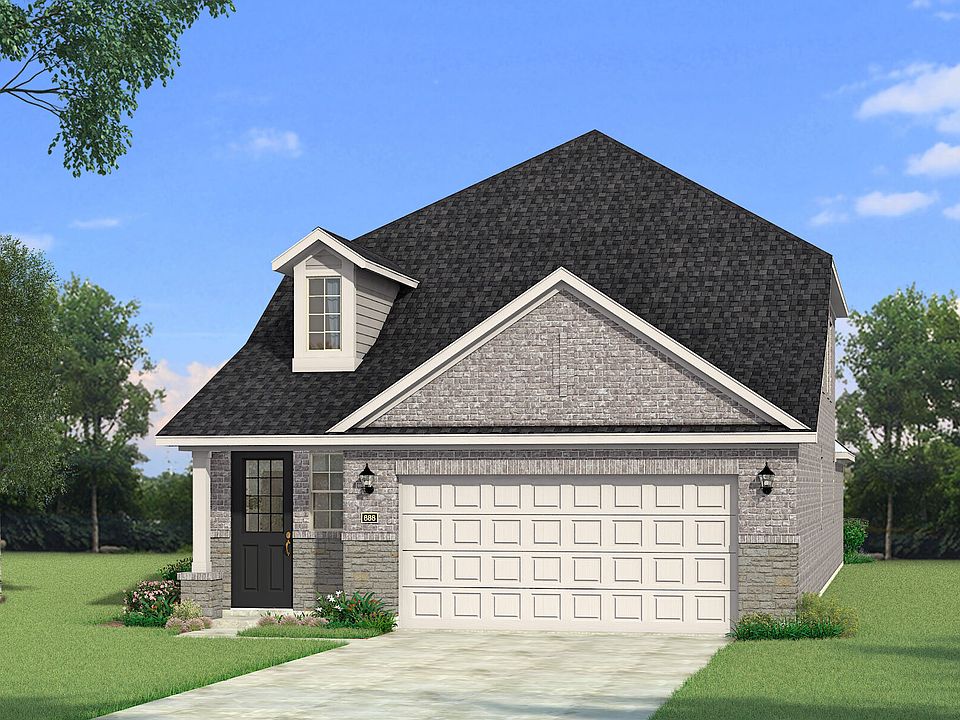 The Linwood - Traditional with Stone Elevation